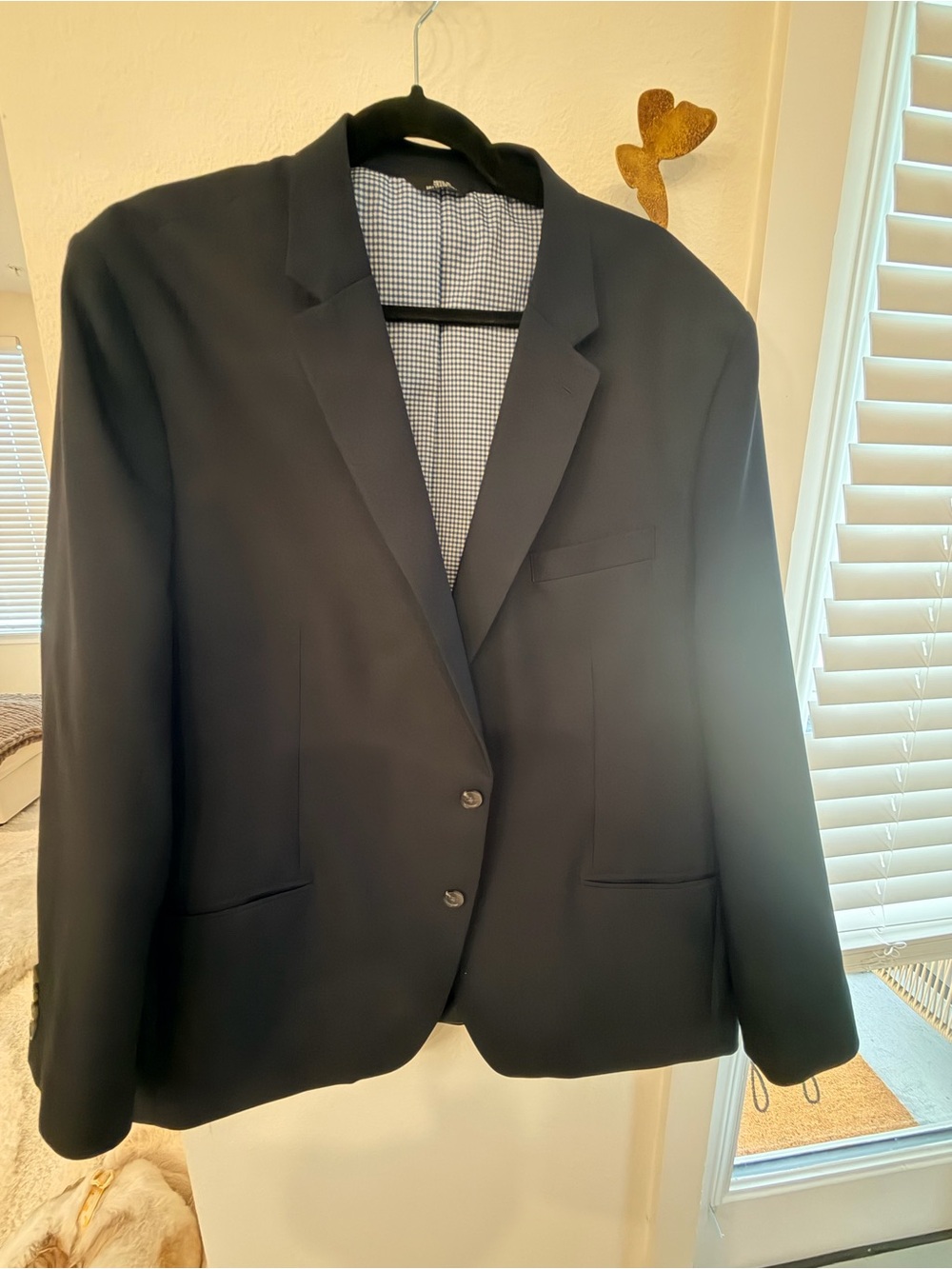 Haggar Men's Black Sport Coat - Notch Lapel
